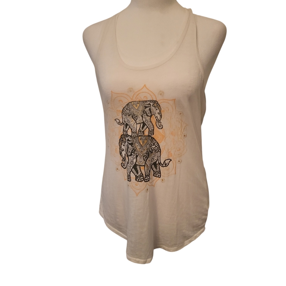 Rosie Harlow Burnout Tank White sz M